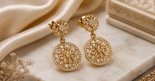 Top Gold Earrings: Buy Modern Designs Collection at Best Price