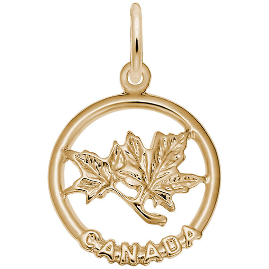 Canada Maple Leaf Ring Charm - Symbol of Patriotism & Pride 0101