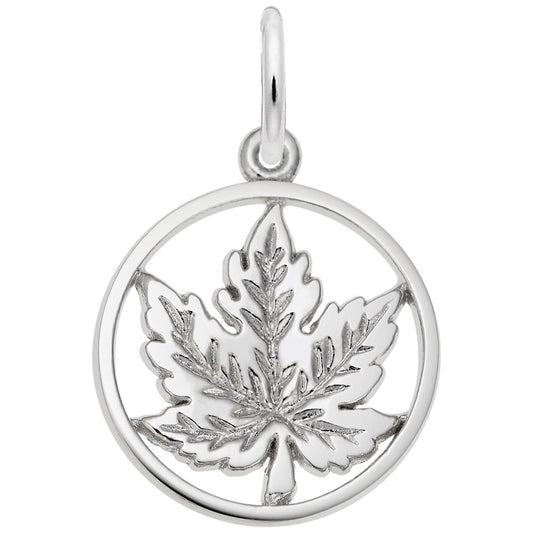 Maple Leaf Large Ring Charm