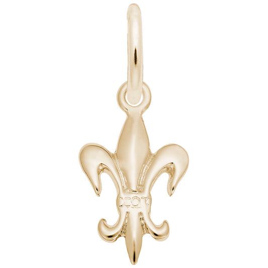 Fleur de Lis Accent Charm for Travel Lovers - Rembrandt Charms 0125