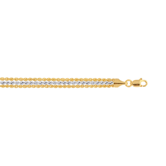 Royal Chain 10K Gold Rope Bracelet 016HTR