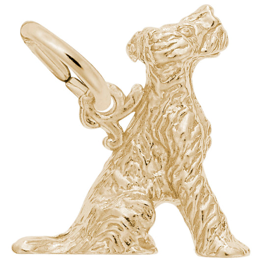 Sitting Terrier Dog Charm - Adorable Pet Jewelry for Dog Lovers 0171
