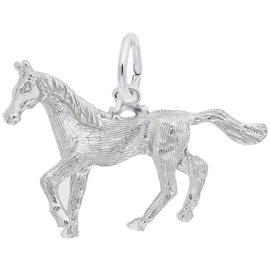 Trotting Horse Charm for Pet Lovers - Elegant Animal Jewelry 0174