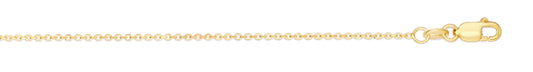 Royal Chain 10K Gold 0.87mm Diamond Cut Cable Chain 025LCAB