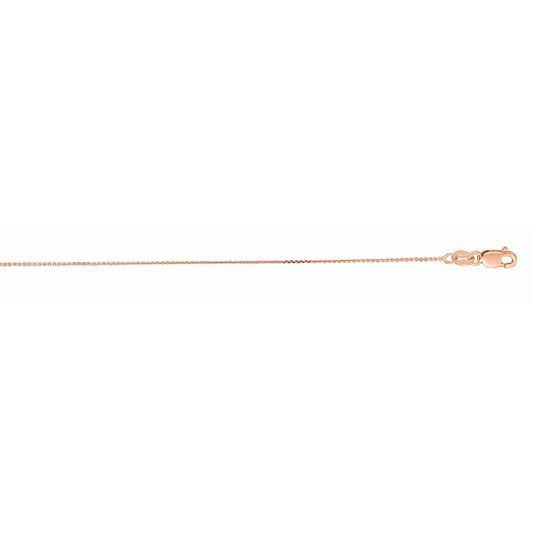 Royal Chain 10K Gold 0.87mm Diamond Cut Cable Chain 025PKLCAB