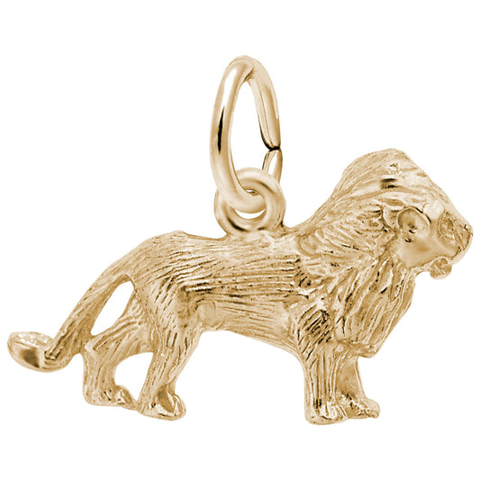 Elegant Lion Accent Charm for Animal Lovers - Rembrandt Charms 0365