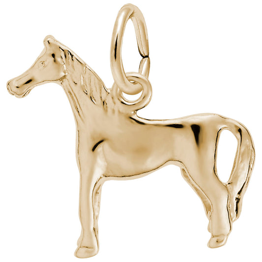 Standing Horse Charm for Pet Lovers - Unique Animal Jewelry 0413
