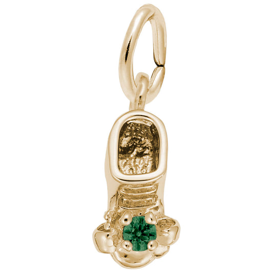 May Baby Bootie Charm - Adorable Keepsake for Newborns & Moms 0473-005
