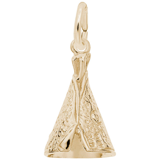Authentic Tepee Charm for Travel Lovers - Historical Jewelry Piece 0494