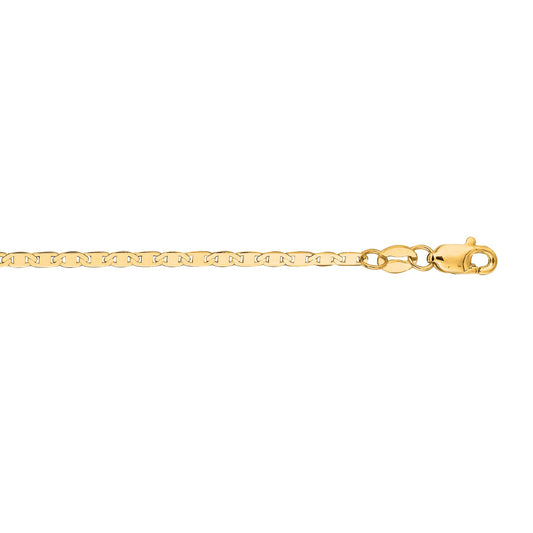 Royal Chain 10K Gold 1.7mm Mariner Chain 050M