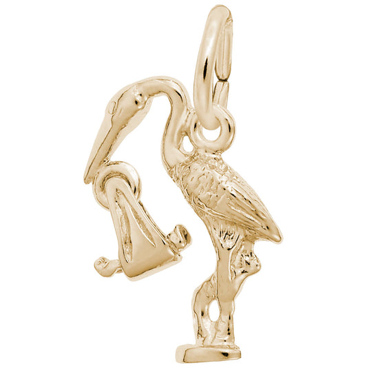 Delicate Stork Charm for Baby Keepsakes - Family & Friendship 0564