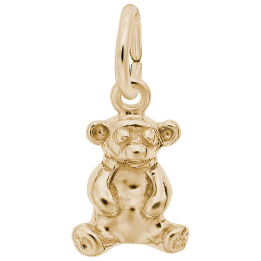 Sitting Bear Accent Charm for Animal Lovers - Unique Zoo Jewelry 0572