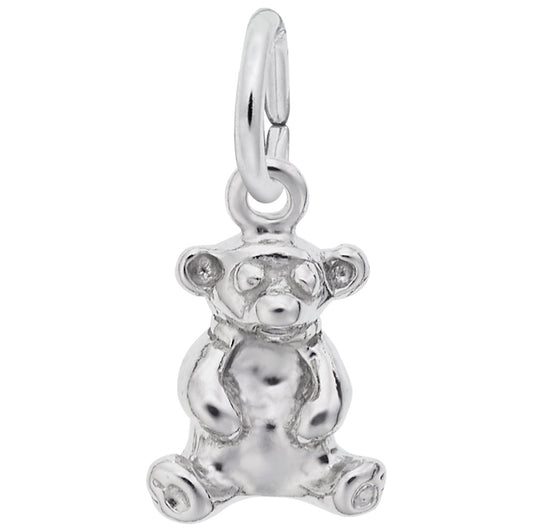 Sitting Bear Accent Charm for Animal Lovers - Unique Zoo Jewelry 0572