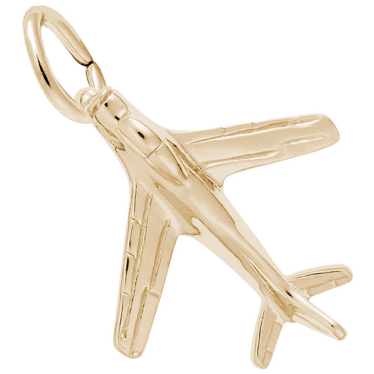 Military Plane Charm - Unique Aviation Jewelry for Collectors 0598