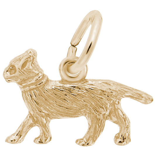 Charming Walking Cat Accent Charm for Pet Lovers - Rembrandt 0625