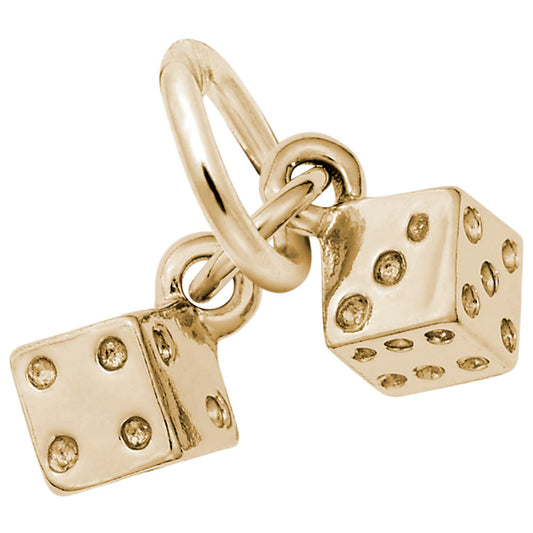 Good Luck Gaming Dice Accent Charm for Gamblers & Collectors 0638