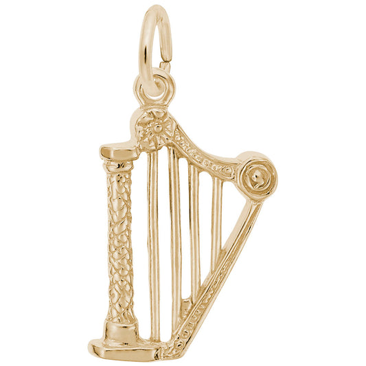 Elegant Harp Charm for Music Lovers - Perfect Gift & Accessory 0675