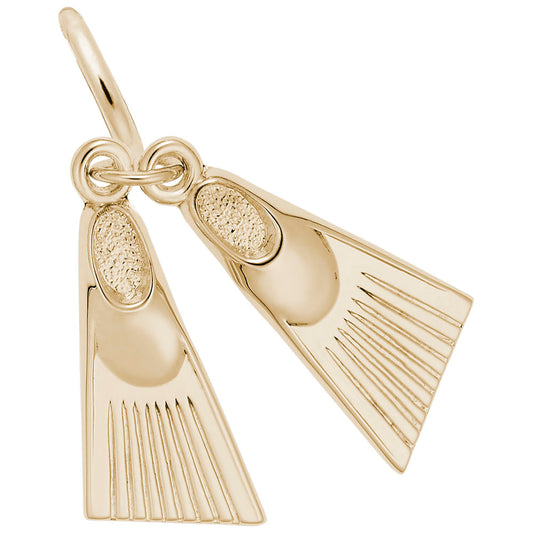 Swim Fins Charm for Sports Enthusiasts - Perfect Gift Idea 0764