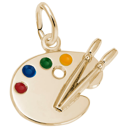 Petite Artist Palette Charm - Perfect Gift for Creative Souls 0800