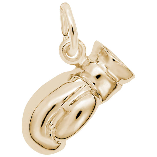 Boxing Glove Charm - Sterling Silver Sports Jewelry for Fans 0833