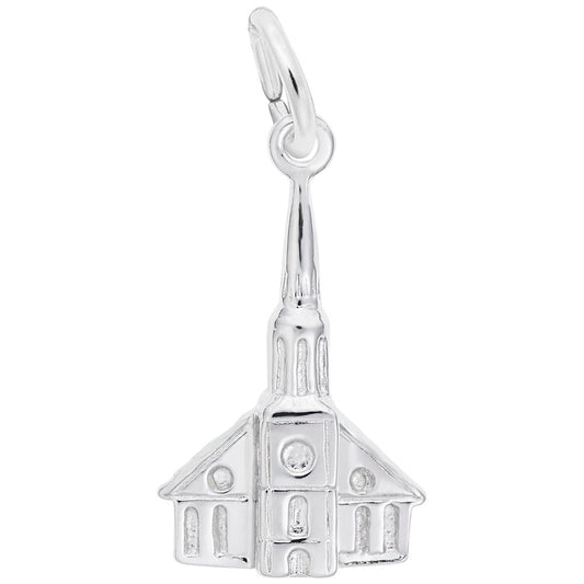Steeple Church Charm for Weddings - Elegant Religious Keepsake 0875