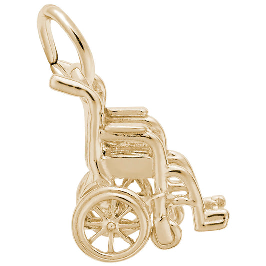 Medical Wheelchair Charm - Unique Symbol of Care & Support 0897