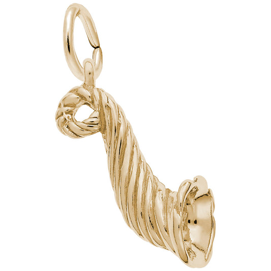 Fall Horn of Plenty Charm - Autumn Harvest Jewelry Accessory 1000
