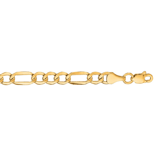 Royal Chain 10K Gold 4.7mm Lite Figaro Chain 100LFIG