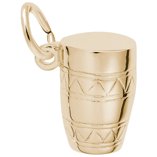 Handcrafted Bongo Drum Charm for Music Lovers - Rembrandt Charms 1035