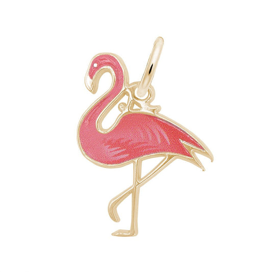 Painted Flamingo Charm