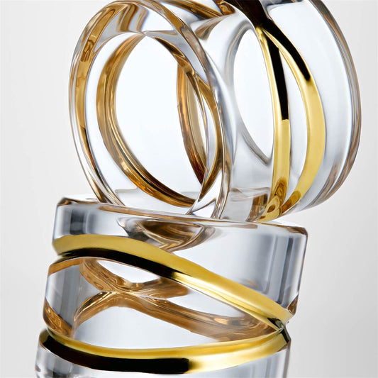 Water Ford Gilded Napkin Rings 2in Set of 2 1082481