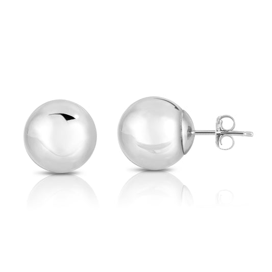 Royal Chain 14K Gold Polished 10mm Post Earring BALL