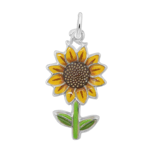 Painted Sunflower Charm