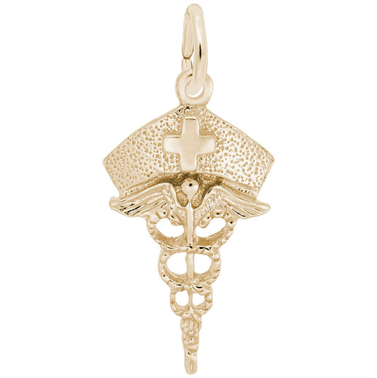 Graduation Nurses Hat Caduceus Charm - Celebrate Your Achievement 1138