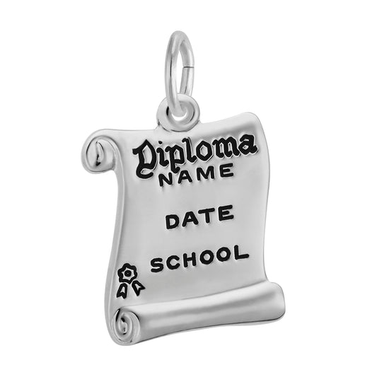 School Opened Diploma Charm