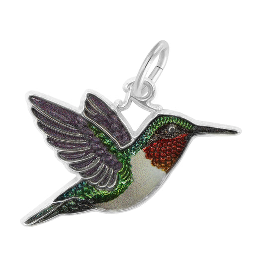 Painted Hummingbird Charm