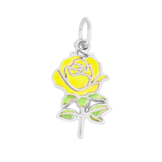 Yellow Rose Charm