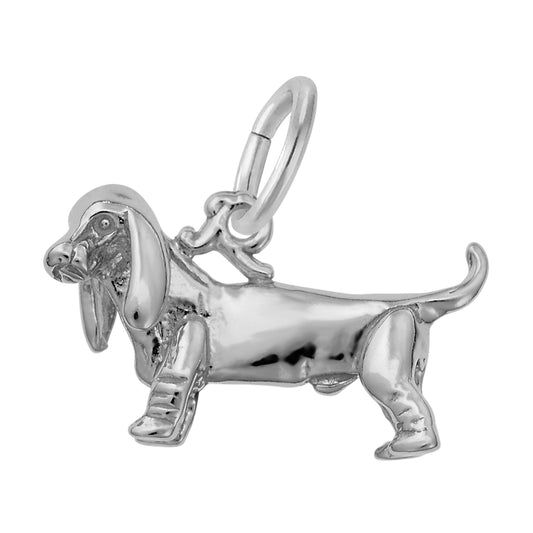 Basset Hound Dog Charm