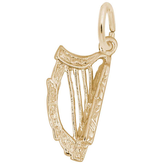 New Harp Charm for Music Lovers - Elegant Jewelry Accessory 1217