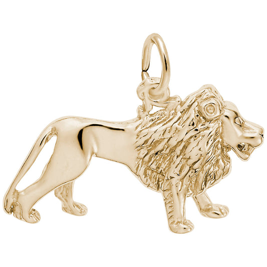 Sterling Silver Lion Charm for Animal Lovers - Zoo Collection 1234