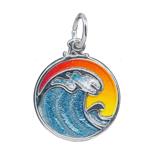 Painted Wave & Sky Charm