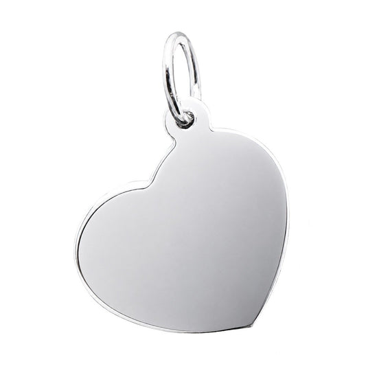 Dangle Heart - Series 30 Charm 14K White Gold