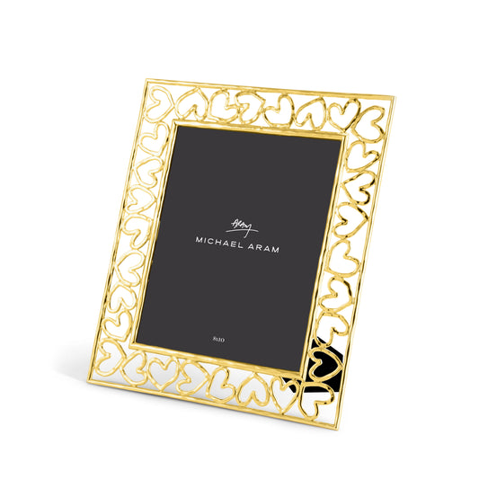HEART PHOTO FRAME GOLD 8X10