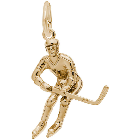 Male Hockey Player Charm - Ottawa Travel Souvenir Jewelry 1379