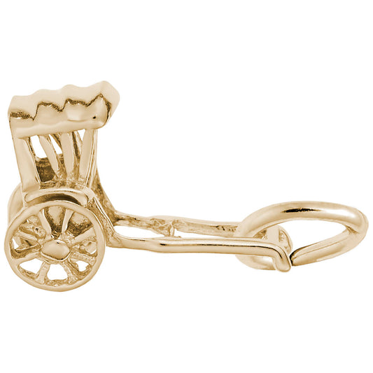 Travel-Inspired Rickshaw Charm for Unique Jewelry Collections 1390