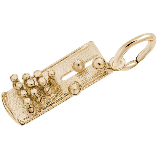 Bowling Lane Charm - Unique Sports Jewelry for Bowling Lovers 1401