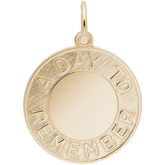 Personalized A Day to Remember Engravable Marriage Disc Charm 1412