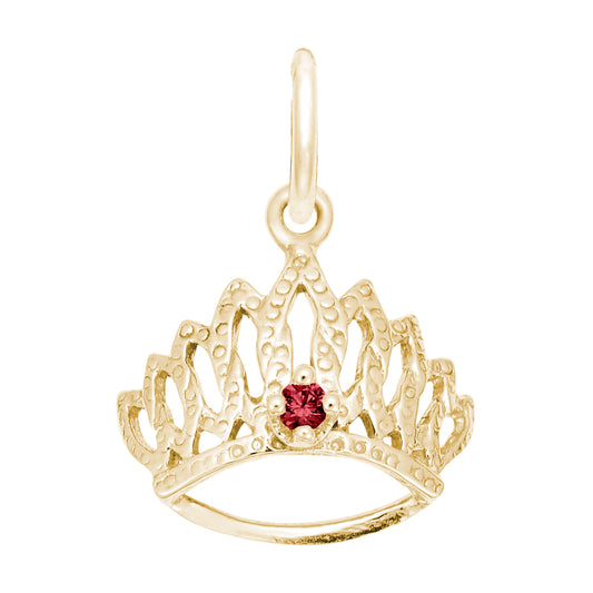 January Birthstone Tiara Charm for Baby - Family & Friendship 1548-001