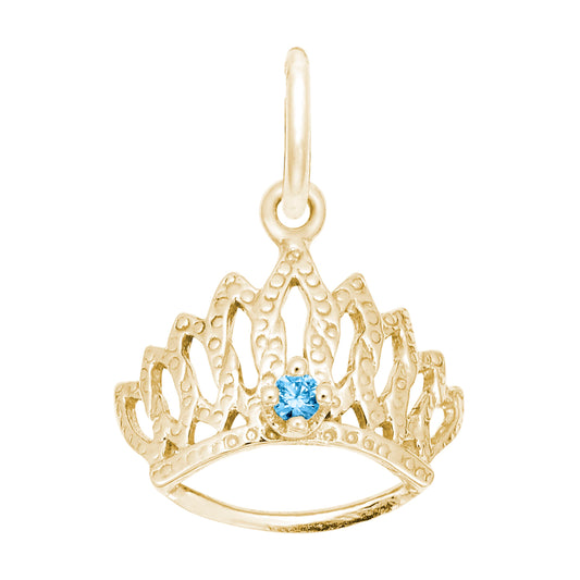 December Birthstone Tiara Charm for Baby - Family & Friendship 1548-012