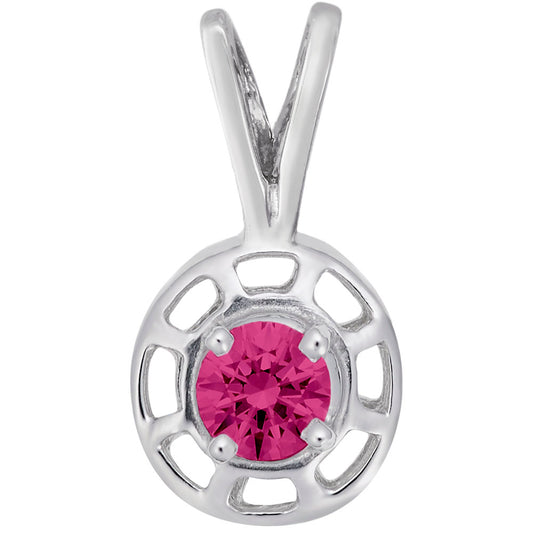 January Birthstone Insightful Pendant - Elegant Charm Jewelry 1560-001
